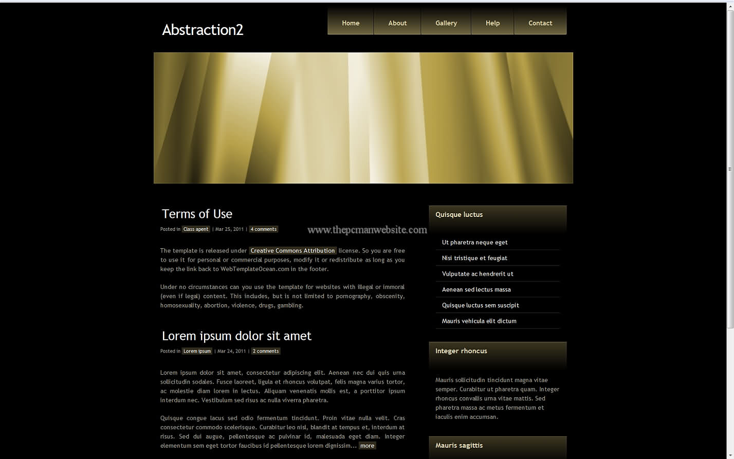 Abstraction2 css template