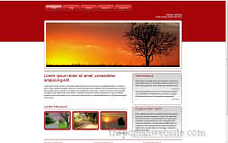 freecss lightred template