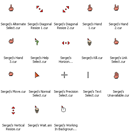 free hands cursors