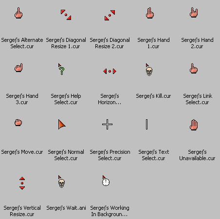 free hands cursors