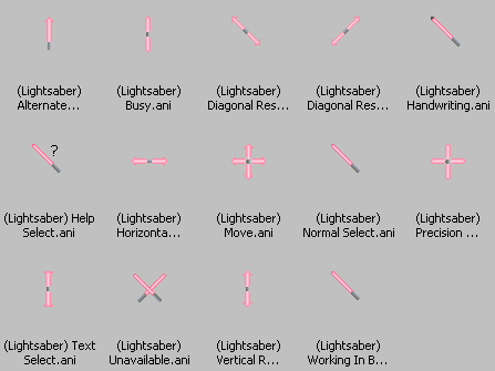 free light saber cursors