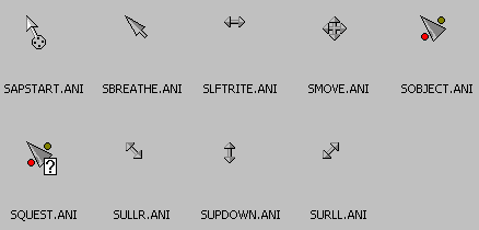 free silver cursors