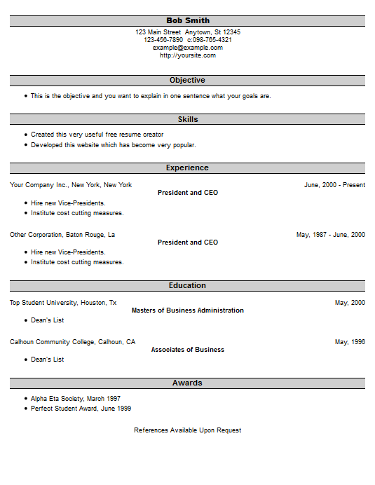 resume example 25