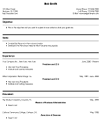 Freeware resume template