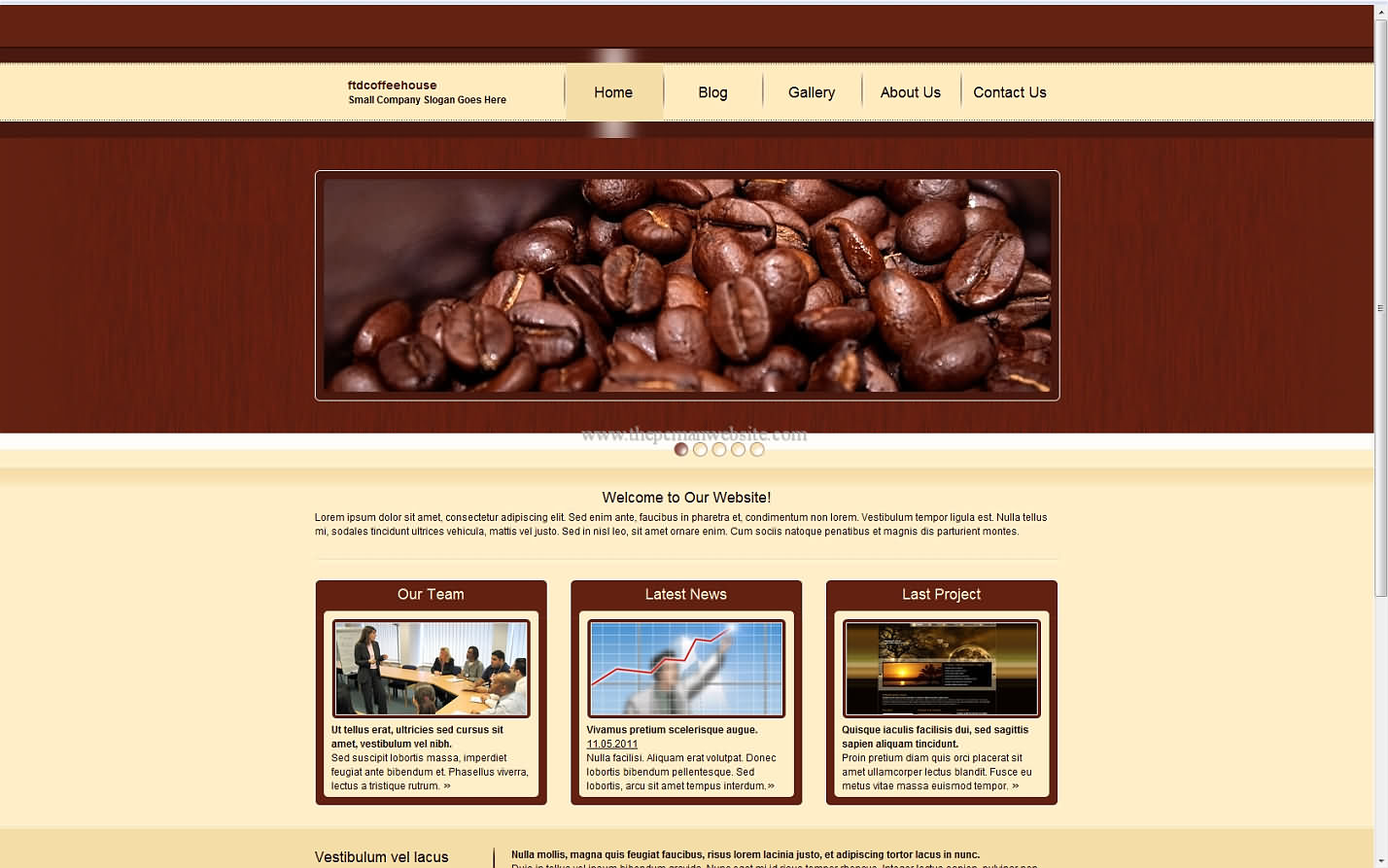 Ftdcoffeehouse css template