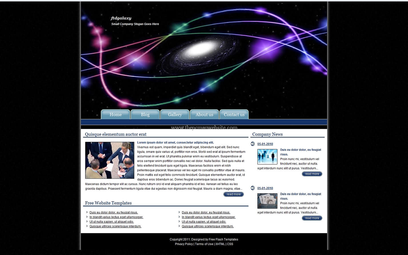 Ftdgalaxy css template