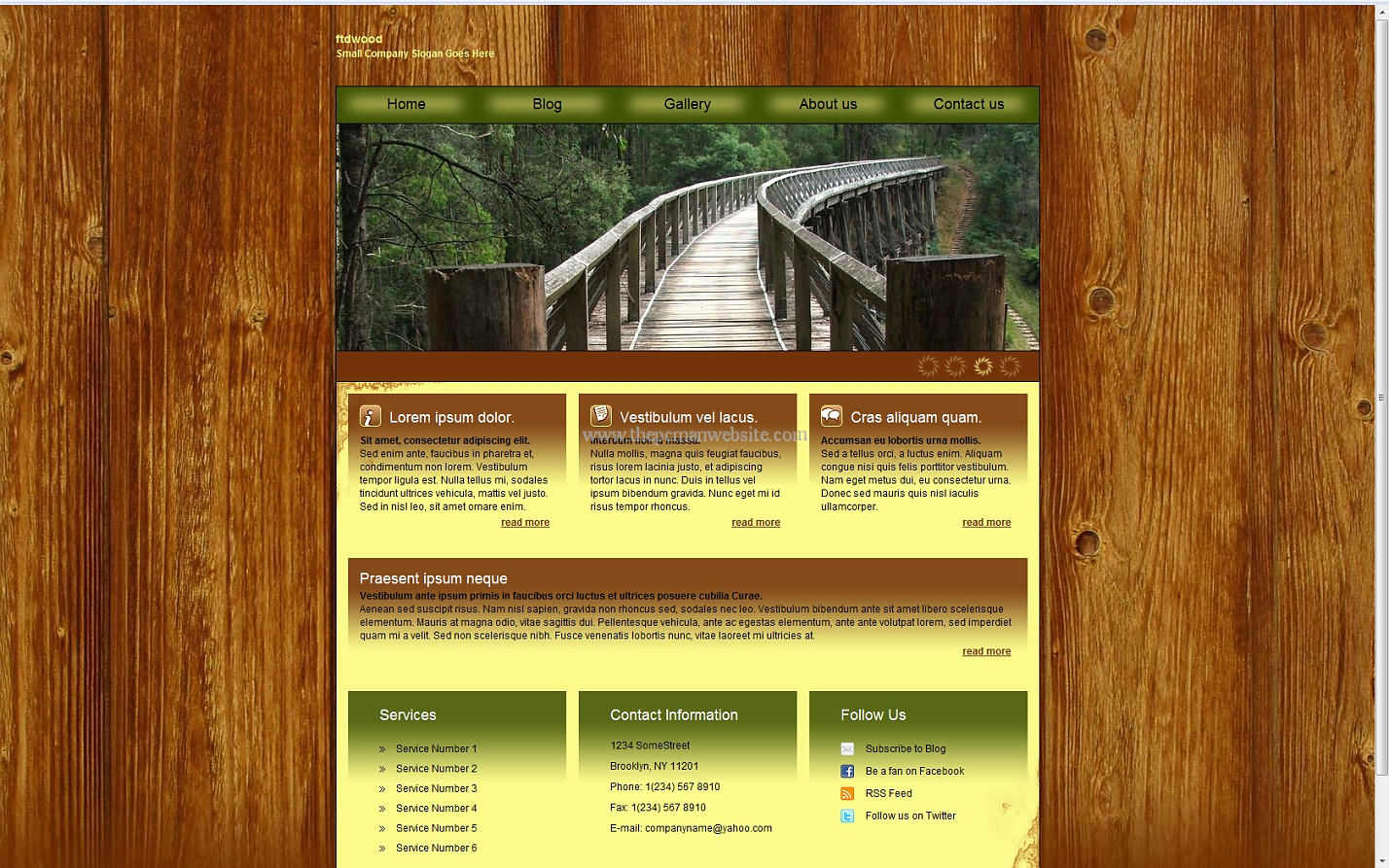 Ftdwood css template