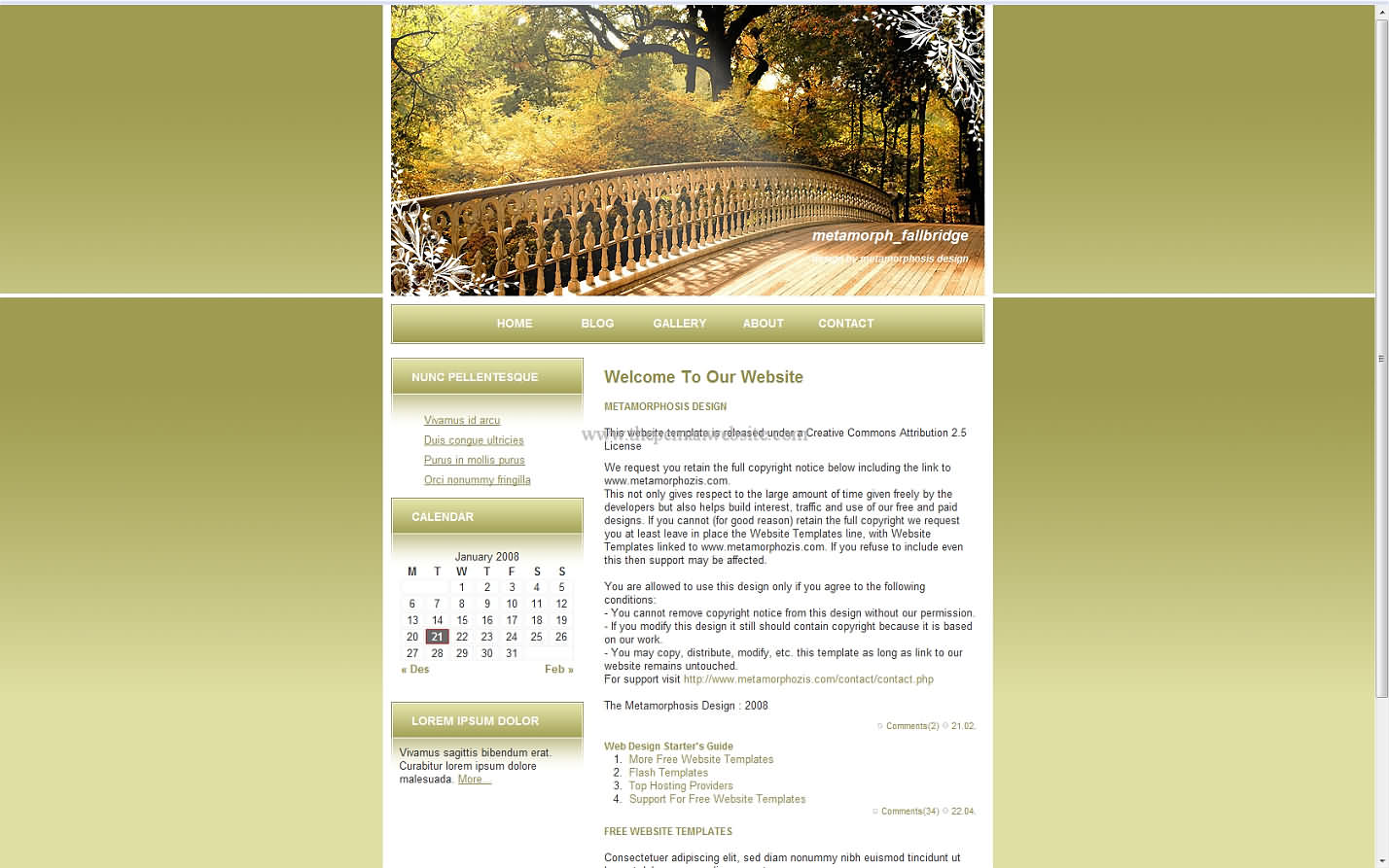 Metamorph Fallbridge css template