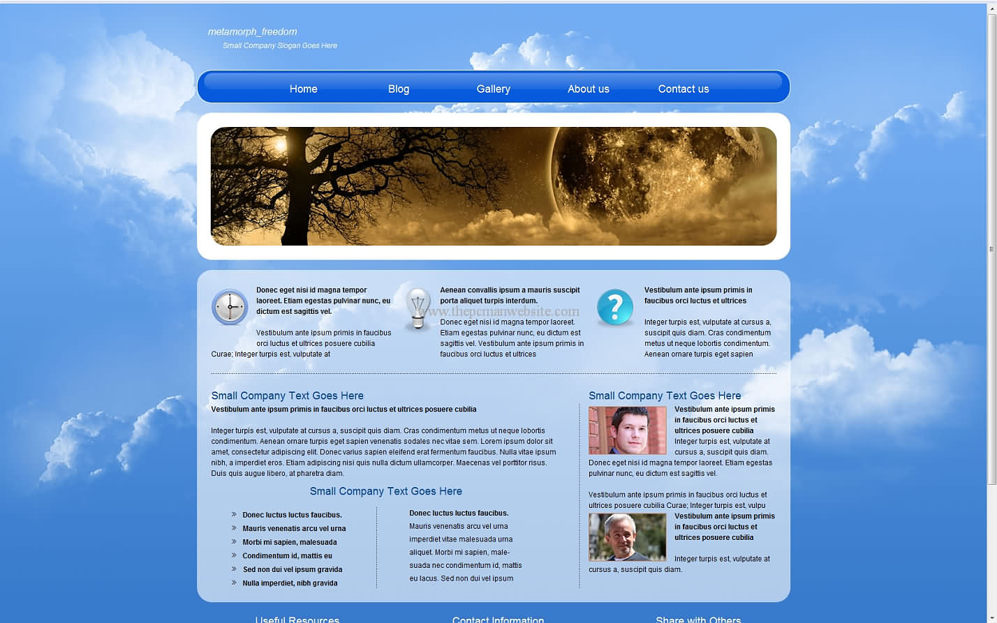 Metamorph Freedom css template