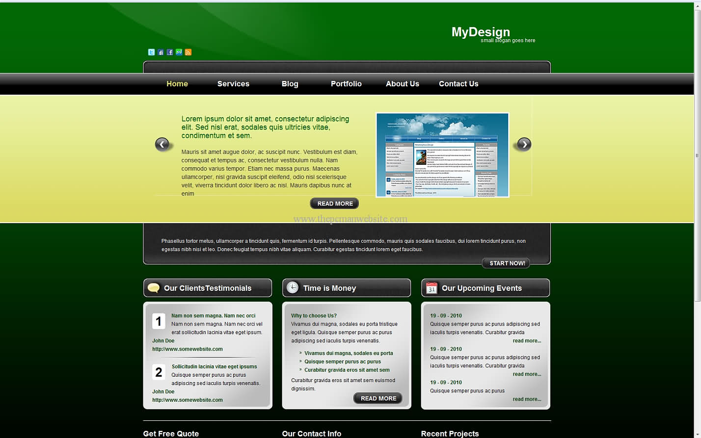 Metamorph Mydesign css template