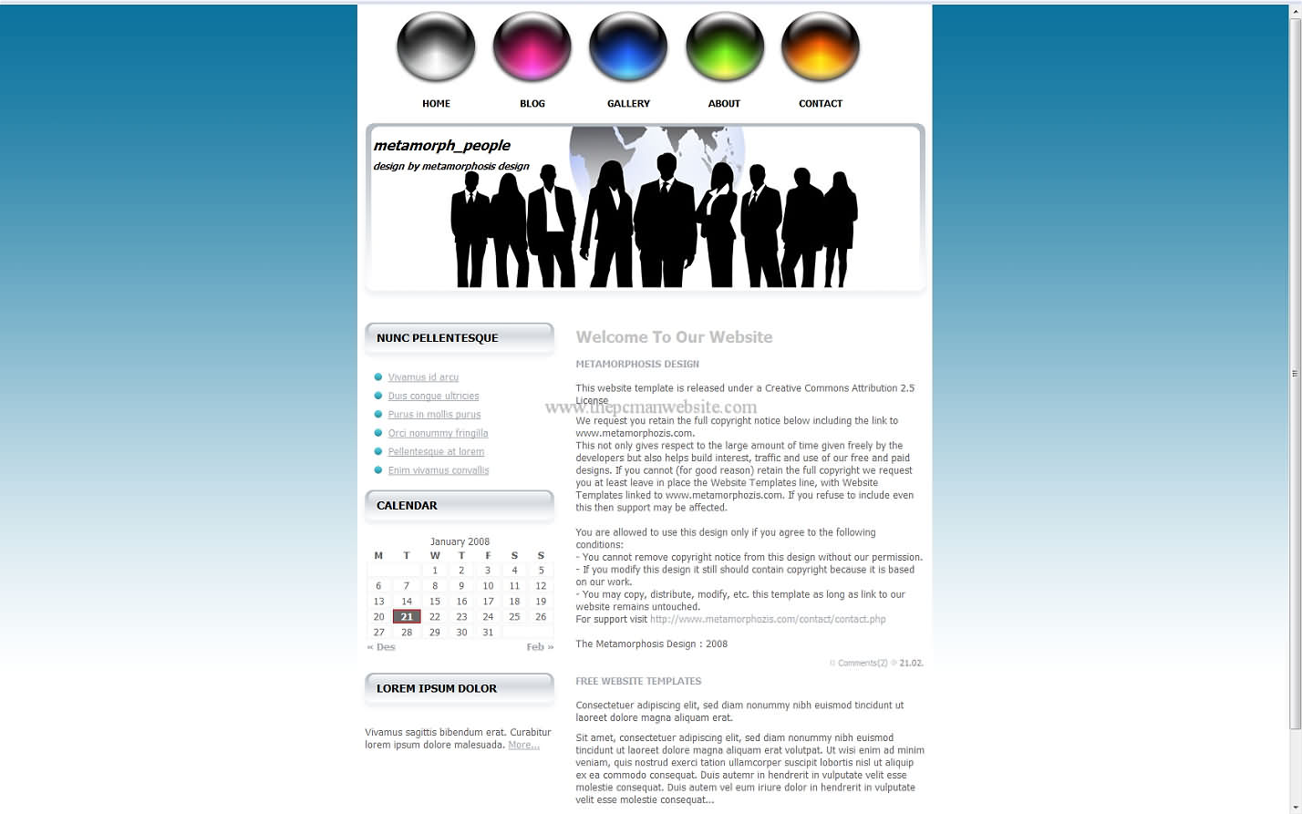 Metamorph People css template