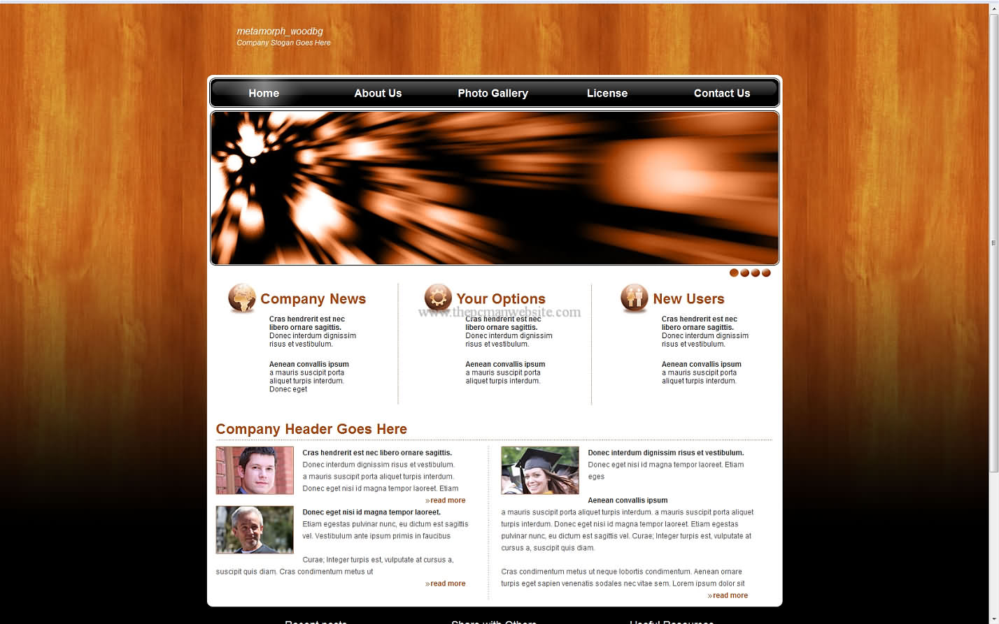 Metamorph Woodbg css template