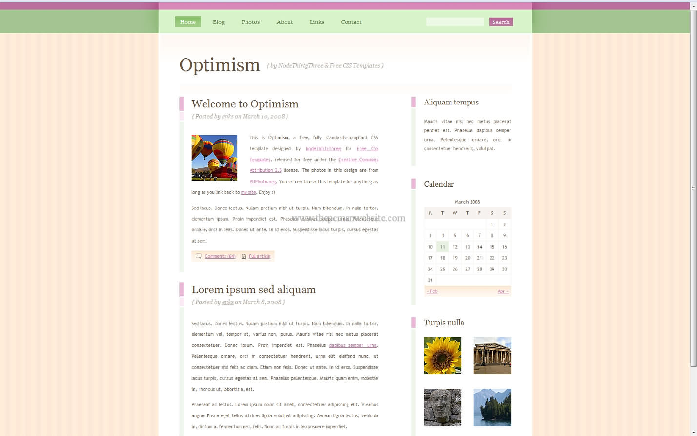 Optimism css template