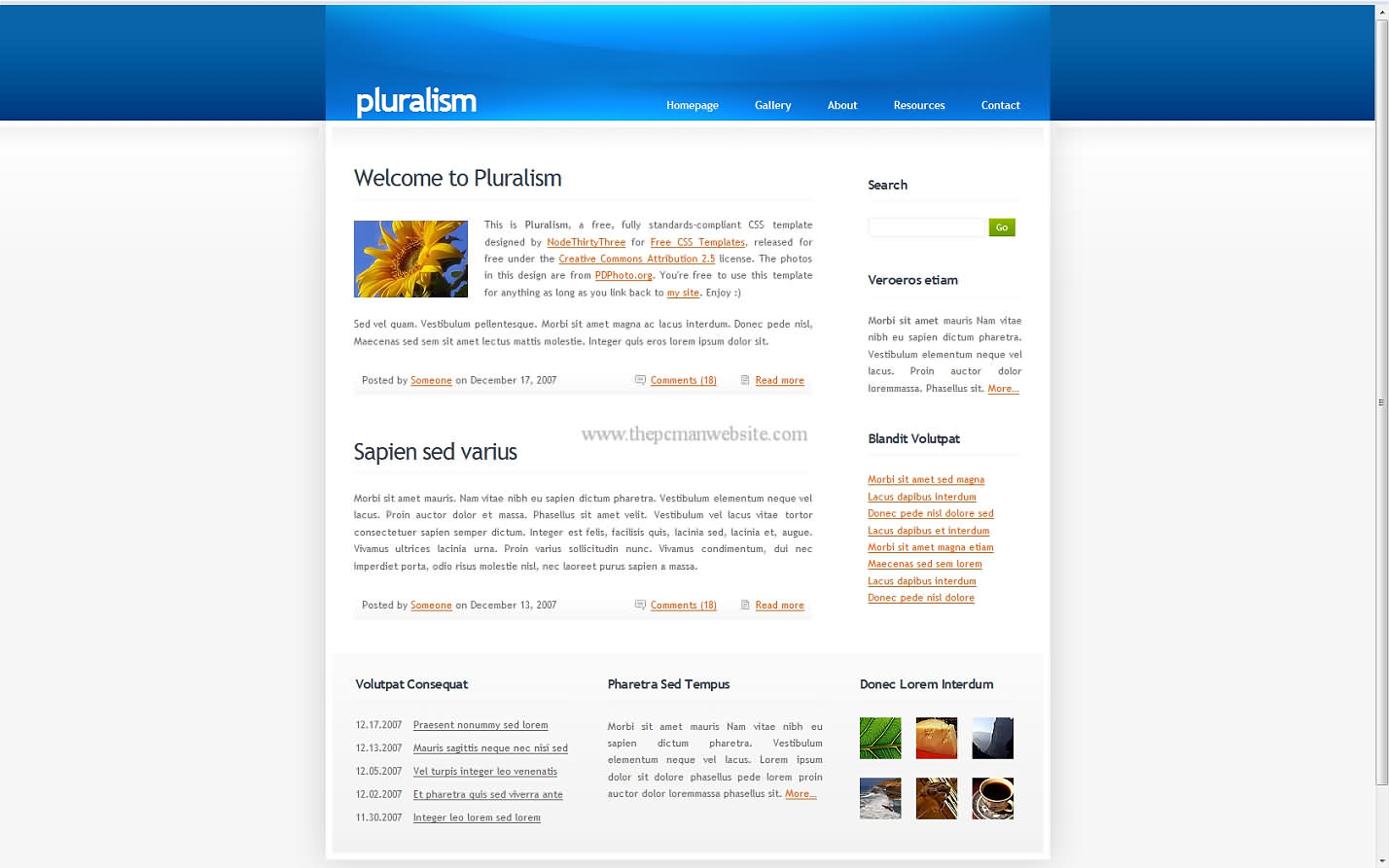 Pluralism css template