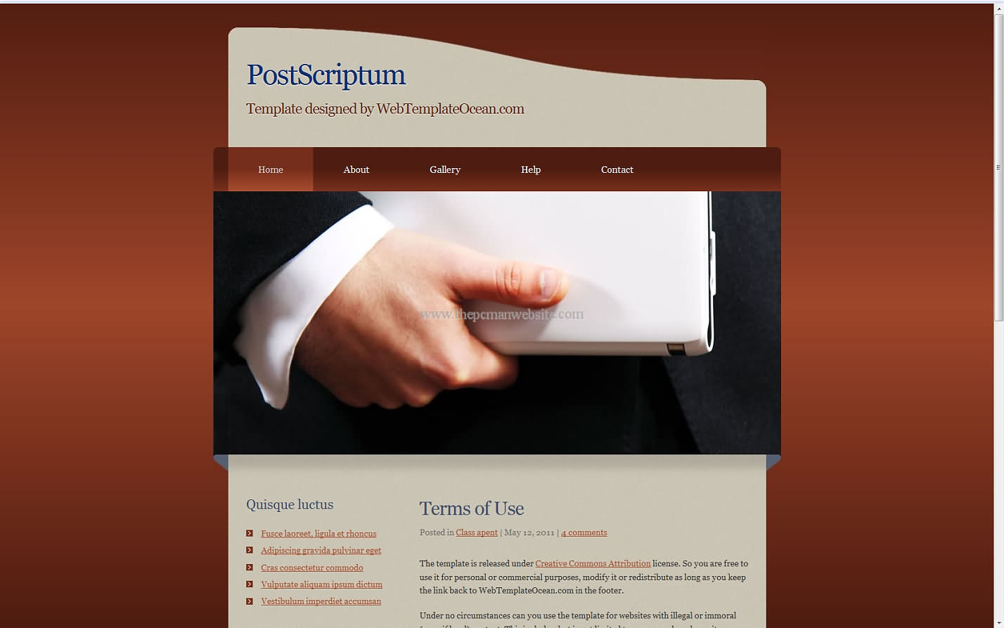 Postscriptum css template