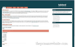 tabbed template